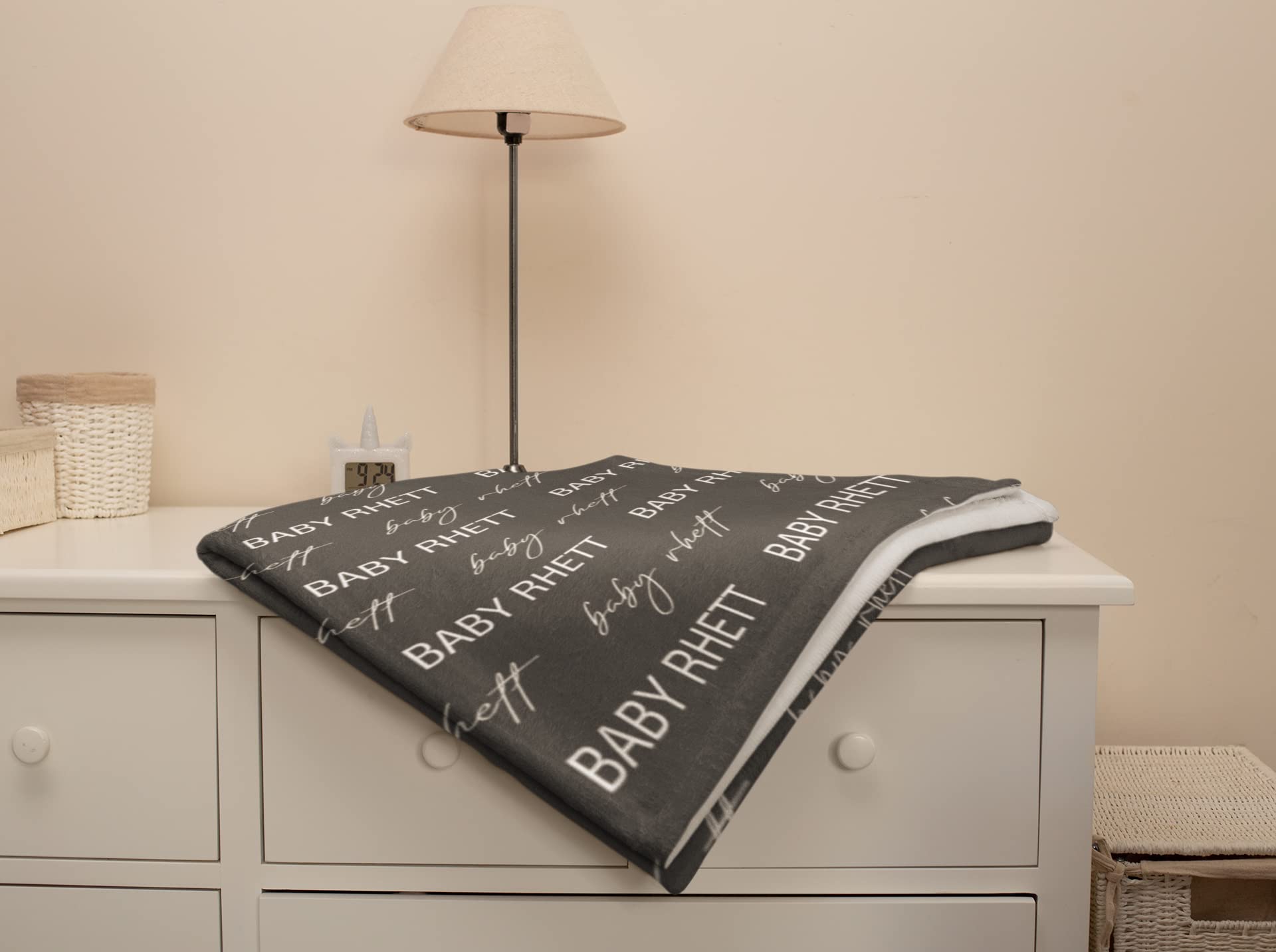 **Personalized Name Blankets for Baby, Kids & Adults - Custom Embroidered Fleece Blanket with Name - Perfect for Birthday, Christmas Gifts & Cozy Home Decor**    (Optional addition for specific use cases):   **- Ideal for Nursery, Travel, Photo Shoots & Thoughtful Personalized Presents**