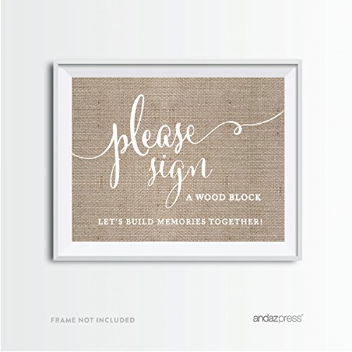 Please Sign Wood Block
