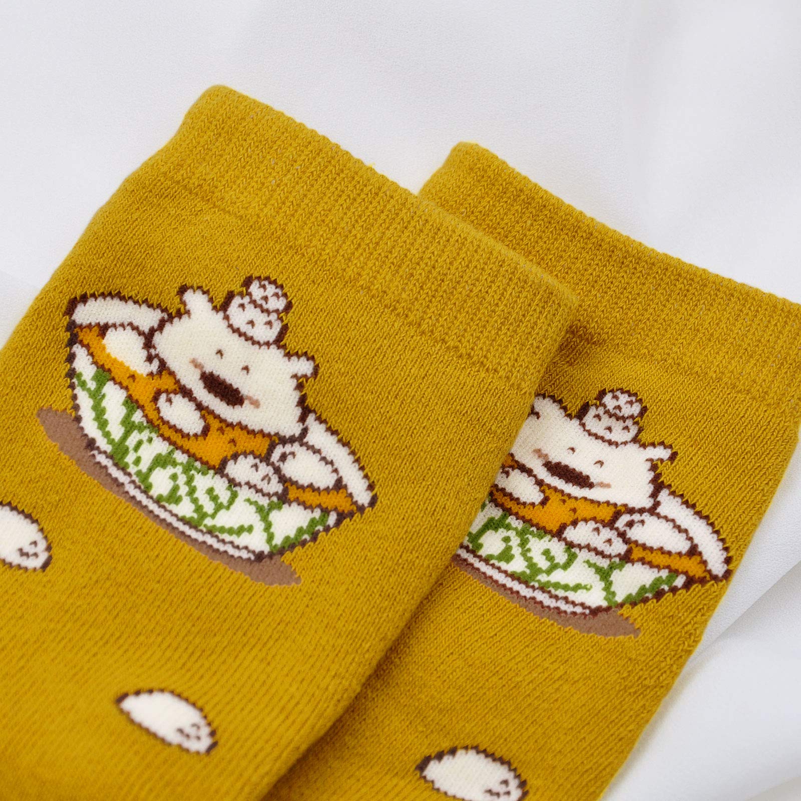 PUTUO Women's Thermal Socks - 5 Pairs Warm Winter Socks with Animal Patterns for Home & Outdoor