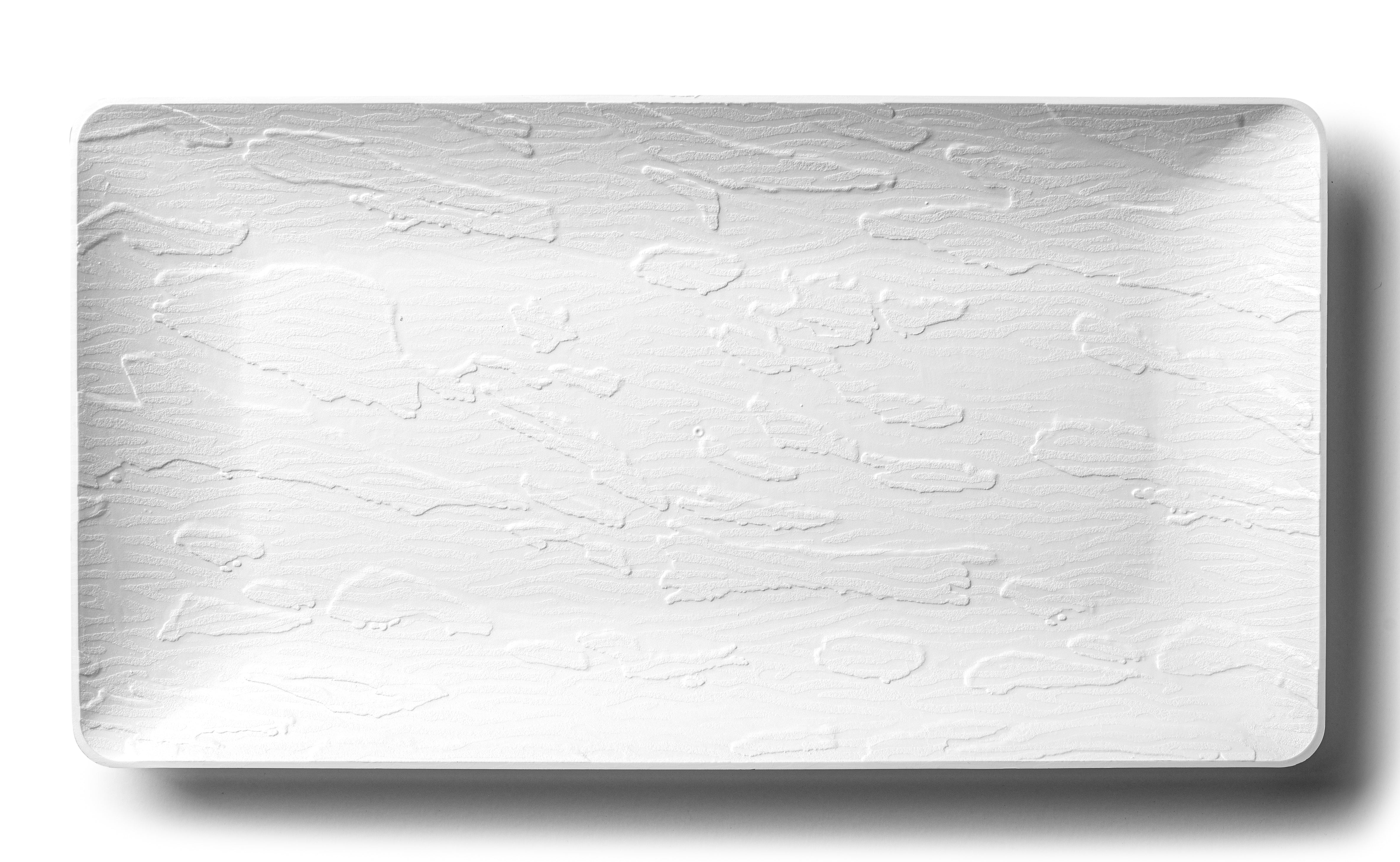 9 x 17 Inch White Rectangle Serving Trays - Set of 5 - Durable Plastic Food Serving Trays for Parties, Restaurants, and Home Use