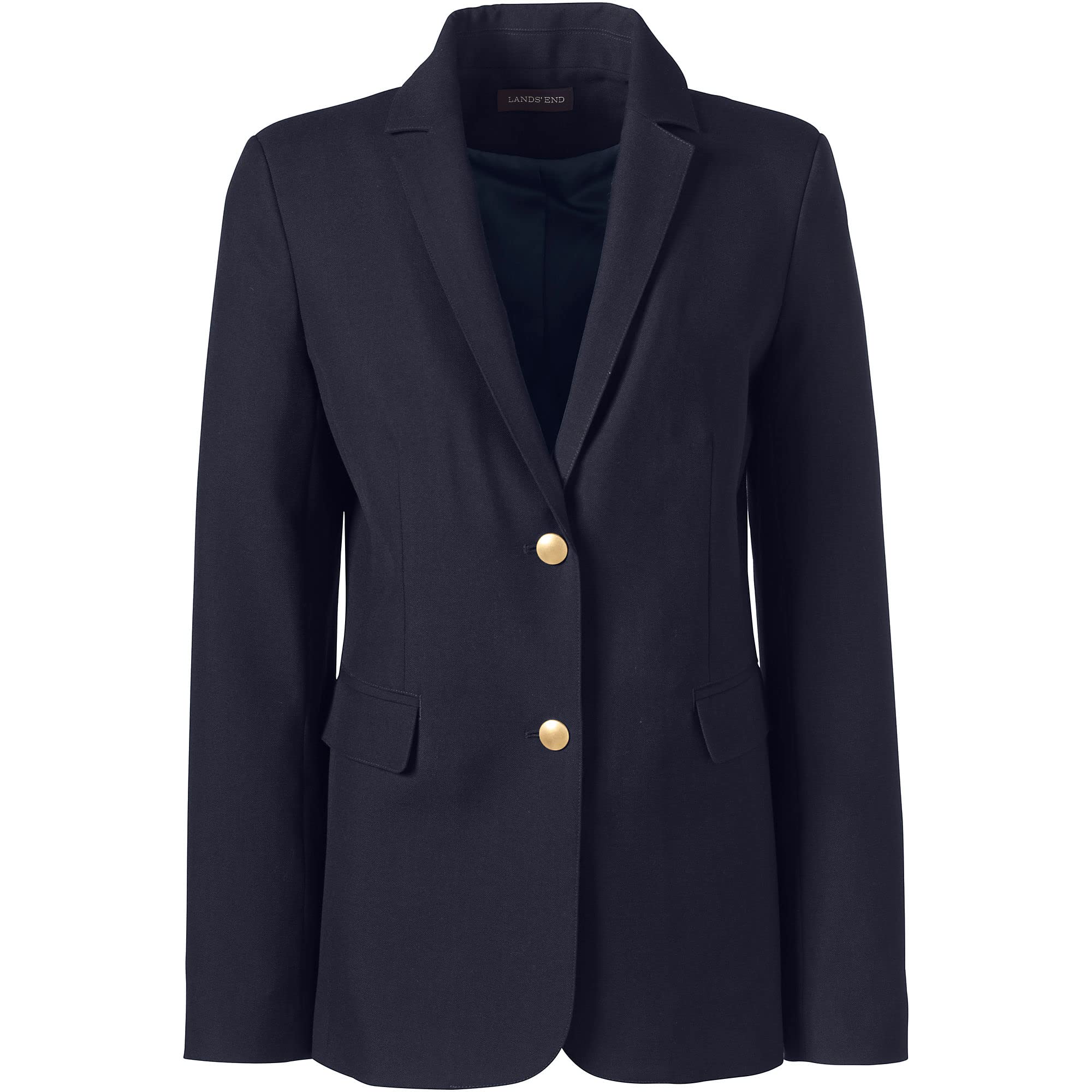 Lands' End Women's Hopsack Blazer - Classic School Uniform Jacket for Professional & Academic Wear | Office, Classroom & Formal Occasions