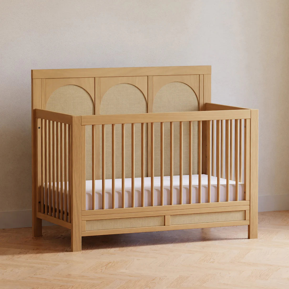 Eloise 4-in-1 Convertible Baby Crib - Toddler Bed, Daybed & Full-Size Bed - Safe & Stylish Nursery Furniture for Newborns to Teens (Perfect for Baby Rooms, Daycare Centers & Guest Bedrooms)