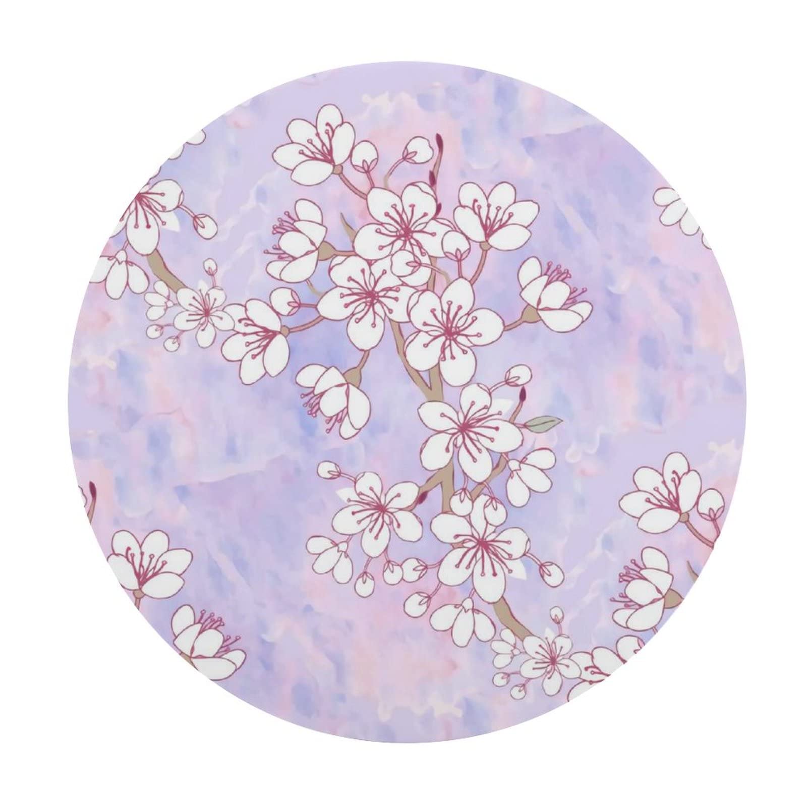 Non-Slip Sakura Flower Silicone Coasters - Heat Resistant for Coffee, Tea, Wine Bottles & Mugs - Elegant Table Decor & Housewarming Gift (Set of 1) - Perfect for Home, Office & Party Use
