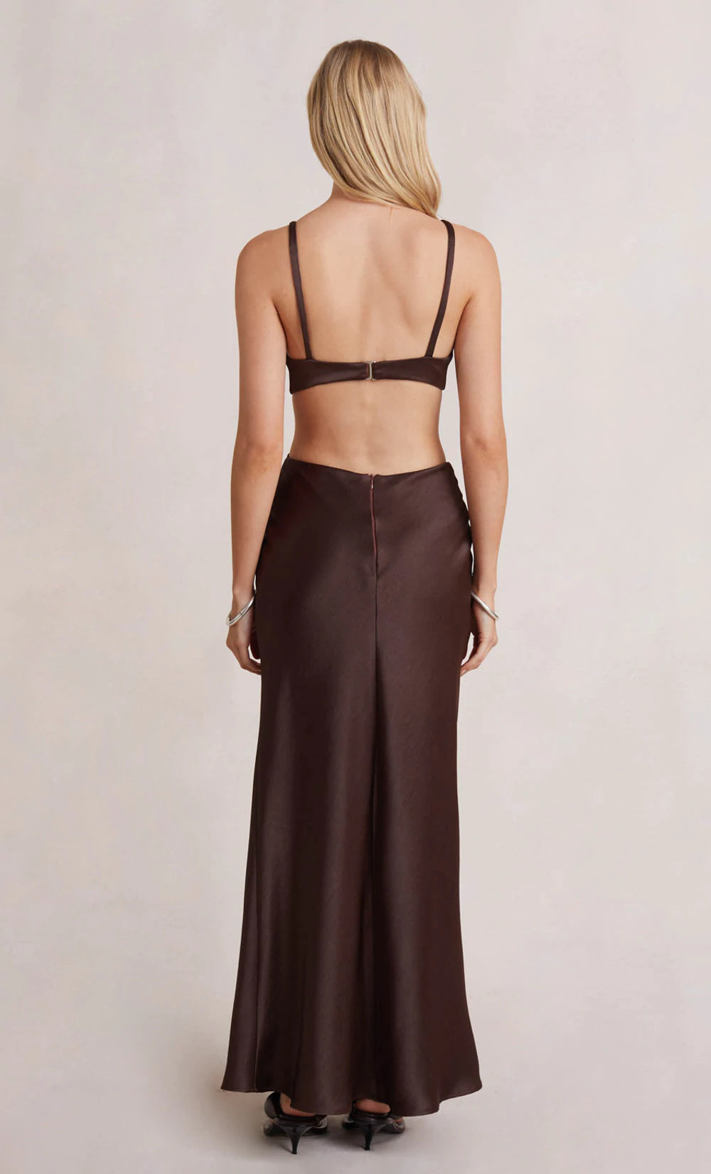 Felix V Maxi Dress for Women - Flowy Long Summer Dress in Chocolate Brown | Perfect for Beach, Vacation & Casual Outings