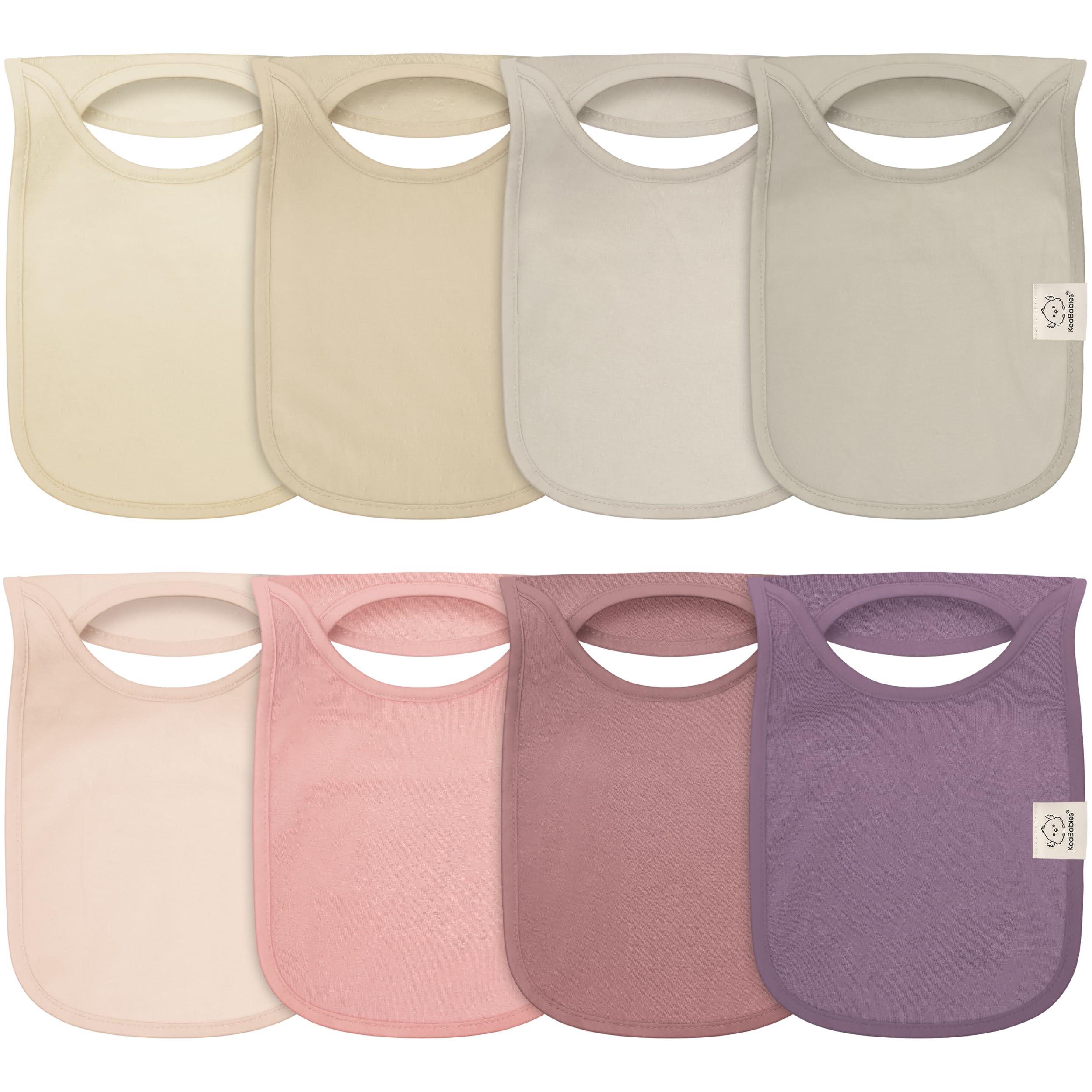 8-Pack Baby Bandana Bibs for Boys & Girls - Drool & Teething Protection for Infants