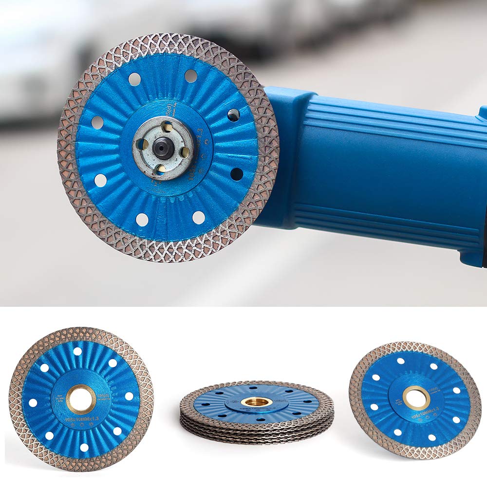 5Pcs/Box 4 Inch Diamond Saw Blades - Ultra Thin Porcelain Tile Cutter for Ceramic, Granite, Marble - Perfect for DIY Home Renovation & Professional Tile Installation