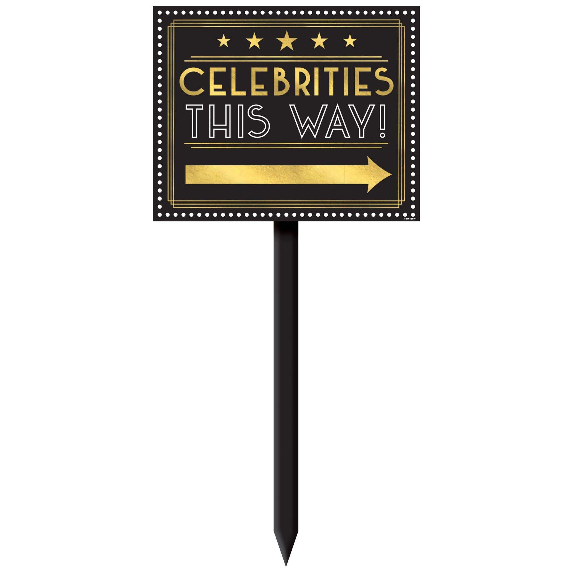 Elegant Awards Night Yard Stake Decoration - 1 Count Outdoor Party Sign for Graduation, Wedding & Special Events