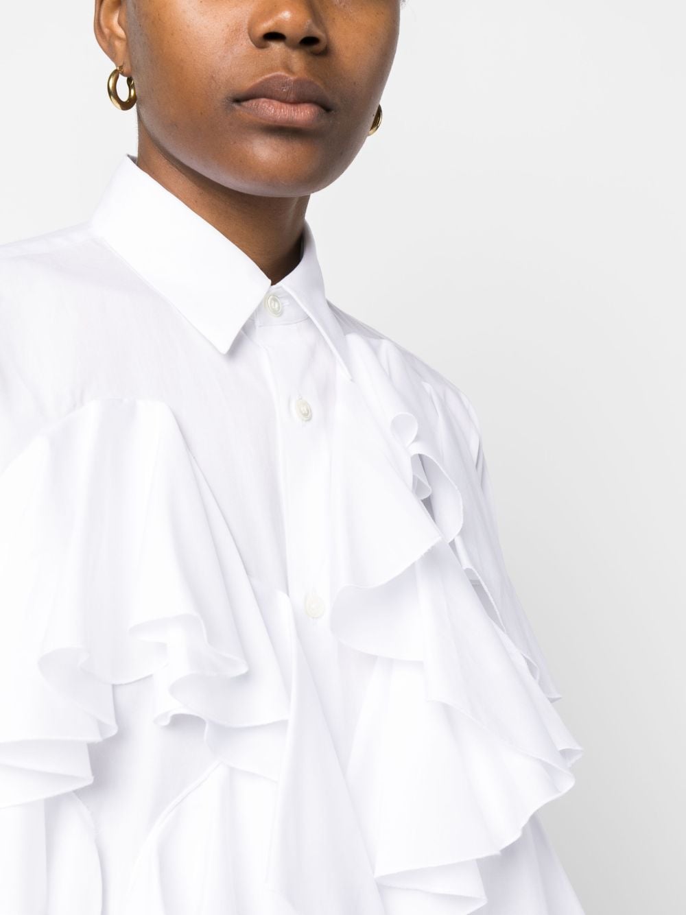 Comme Comme Women's White Shirts - Soft Cotton Casual Tops for Everyday Wear, Office & Outings