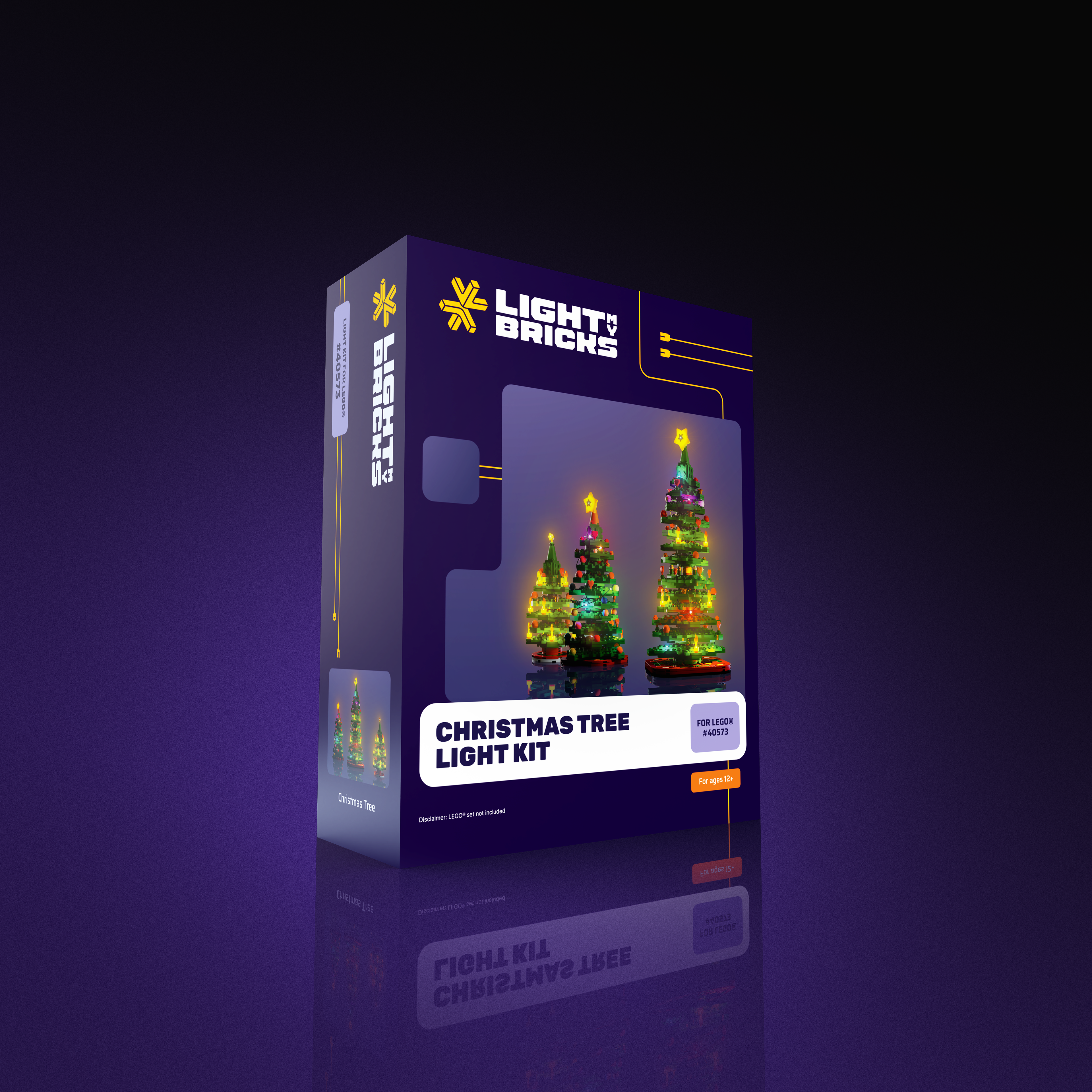 LEGO® Christmas Tree #40573 Light Kit - DIY Holiday Decoration for Festive Home & Office Decor