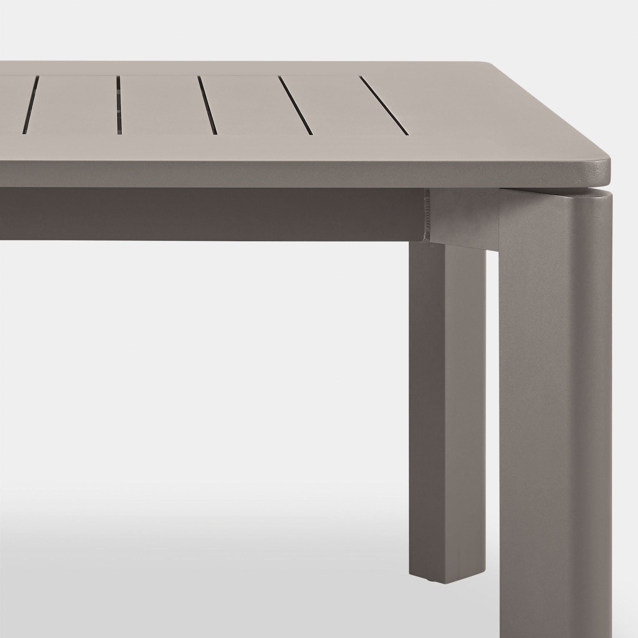 Byron Aluminum Extendable Dining Table - Modern & Durable for Indoor/Outdoor Use | Perfect for Patio, Garden, or Small Space Dining