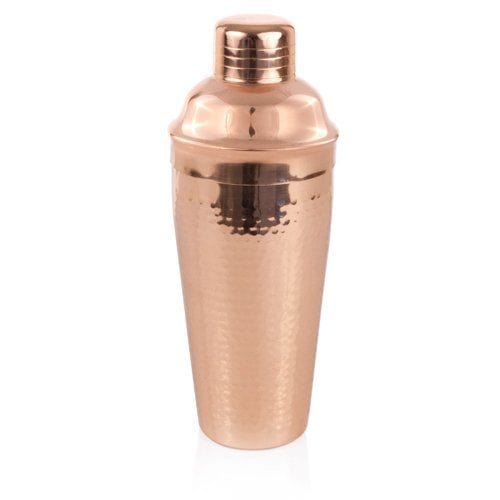 Premium Copper Cocktail Shaker Set - 18/8 Stainless Steel Mixing Cup & Strainer - Professional Bar Tools for Margaritas, Martinis & Whiskey Sours - Perfect for Home Bars, Parties & Mixology Enthusiasts