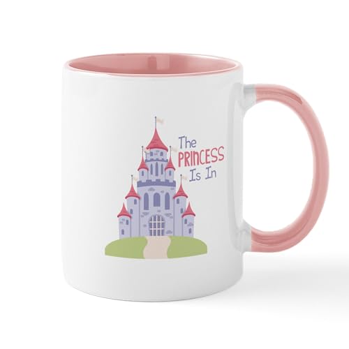 White/Pink Inside - The Princess Is In Mugs