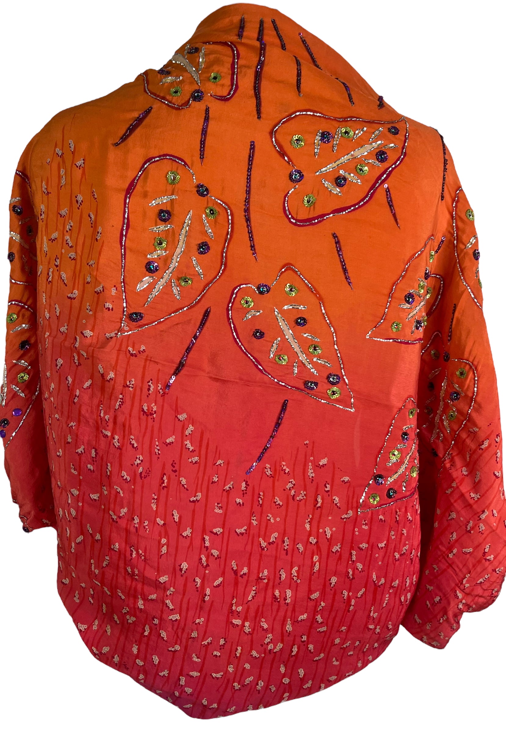 PRC6573 Wabi Sabi Pure Silk Bolero Jacket - Lightweight Elegant Cover Up for Women - Perfect for Weddings, Parties & Evening Events