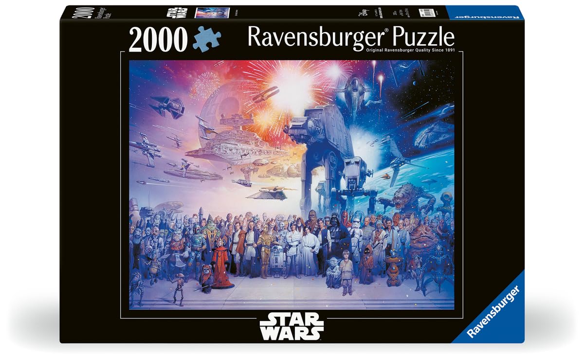 Ravensburger Star Wars 2000-Piece Premium Jigsaw Puzzle for Adults (Ages 14+) - High-Quality European-Made Space Adventure Puzzle - Perfect for Family Game Nights & Home Decor (Model 16701)