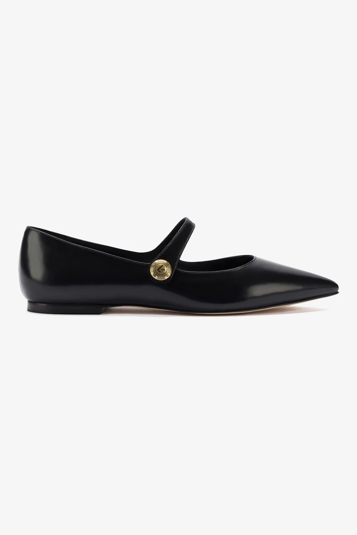 Caroline Flat Shoes in Black Leather - Comfortable & Stylish Women's Ballet Flats for Work, Office & Casual Wear