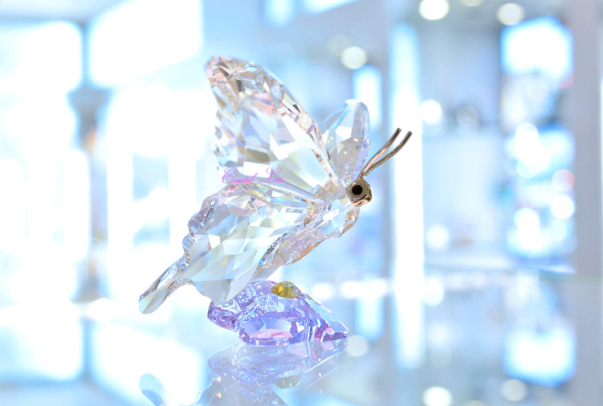 Swarovski Crystal Butterfly Collectible Figurine - Limited Edition 2013 Society Event Piece - Perfect for Display, Gift Giving & Crystal Collections