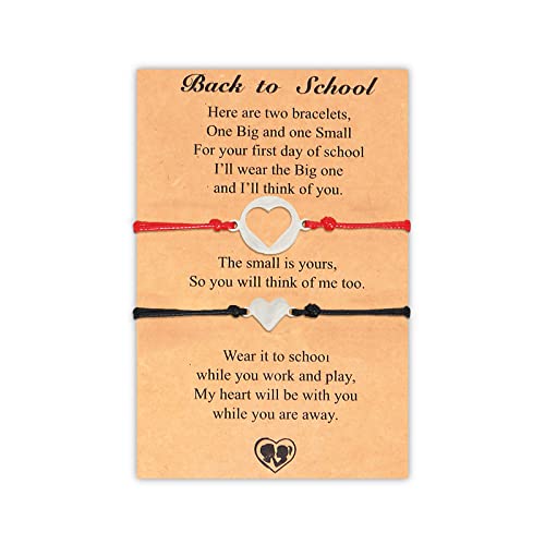 C17:black & red heart bracelets
