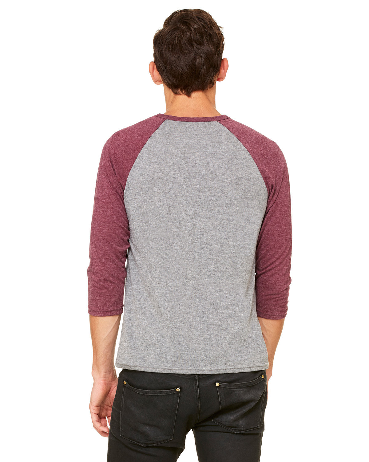 Bella + Canvas 3200 Unisex 3/4 Sleeve Baseball Tee - Soft Cotton Jersey Shirt for Men & Women - Perfect for Casual Wear, Sports & Team Uniforms