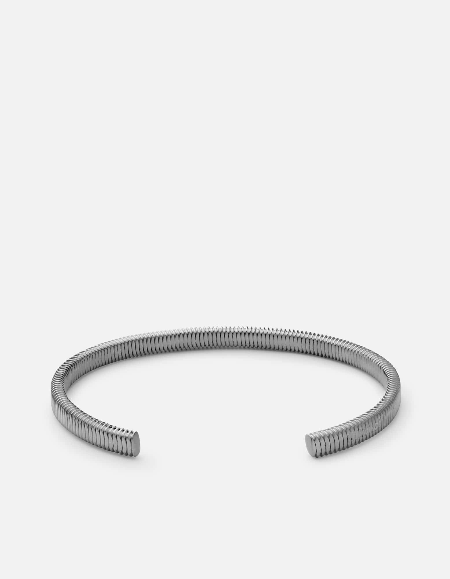 Matte Black Thread Cuff Bracelet - Stylish Adjustable Bangle for Men & Women - Perfect for Casual Wear, Parties & Gifts