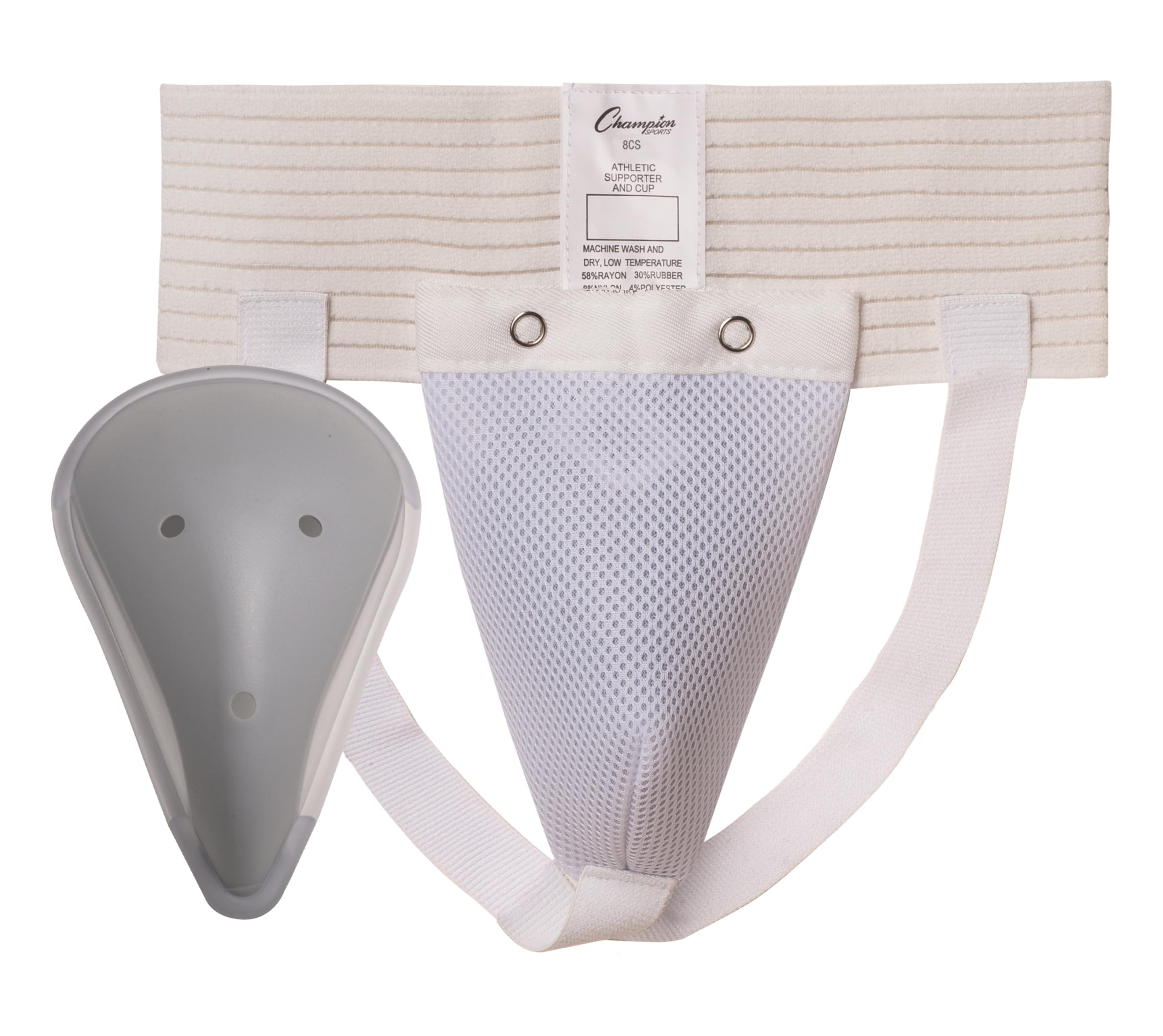 Champion Sports Men's Athletic Supporter & Protective Cup - Comfortable Jockstrap for Sports, Gym, Running & Workout Support