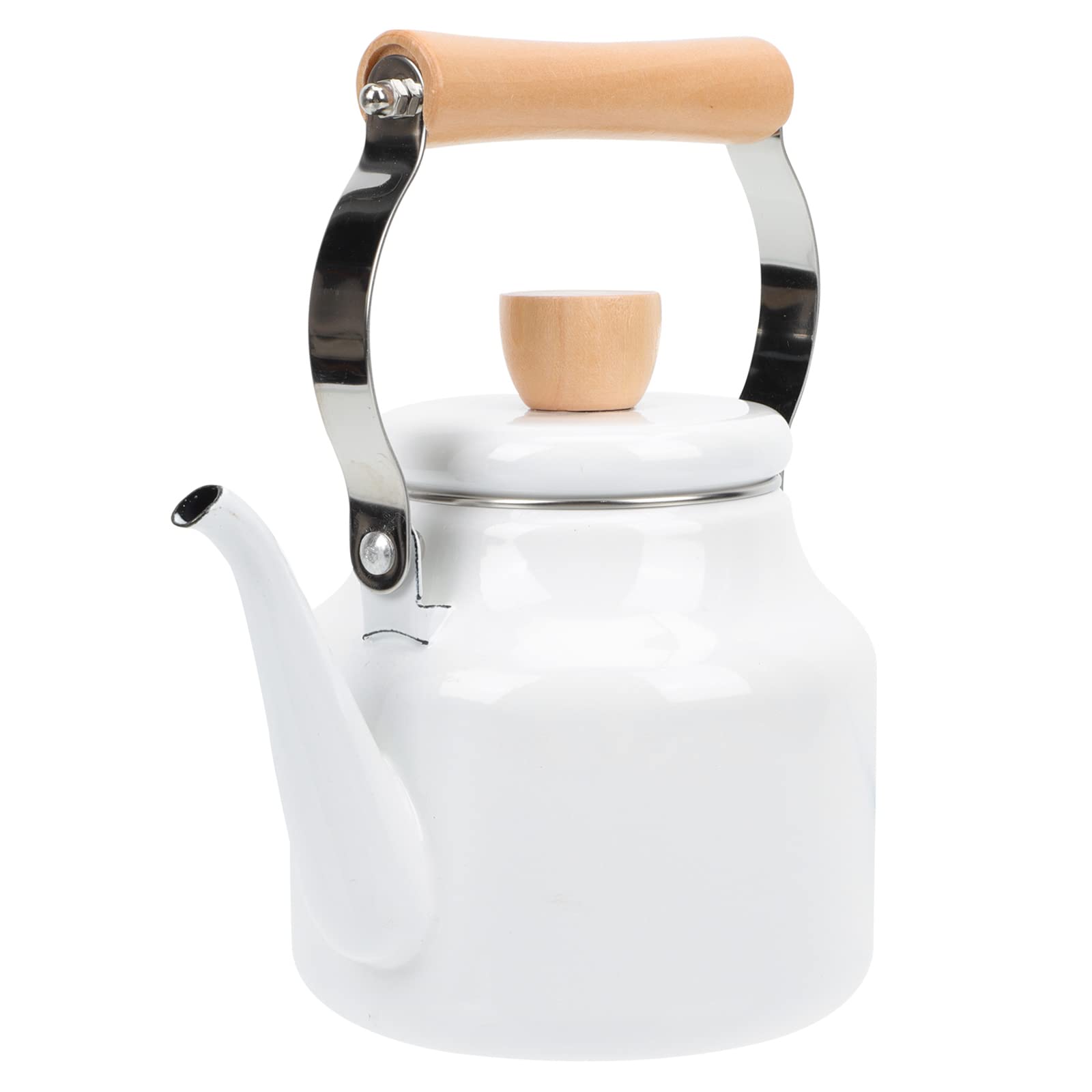 Stainless Steel Enamel Tea Kettle - 1.5L Whistling Stovetop Water Kettle for Tea, Coffee & Hot Beverages | Rust-Proof & Fast Boiling | Perfect for Home, Office & Camping Use