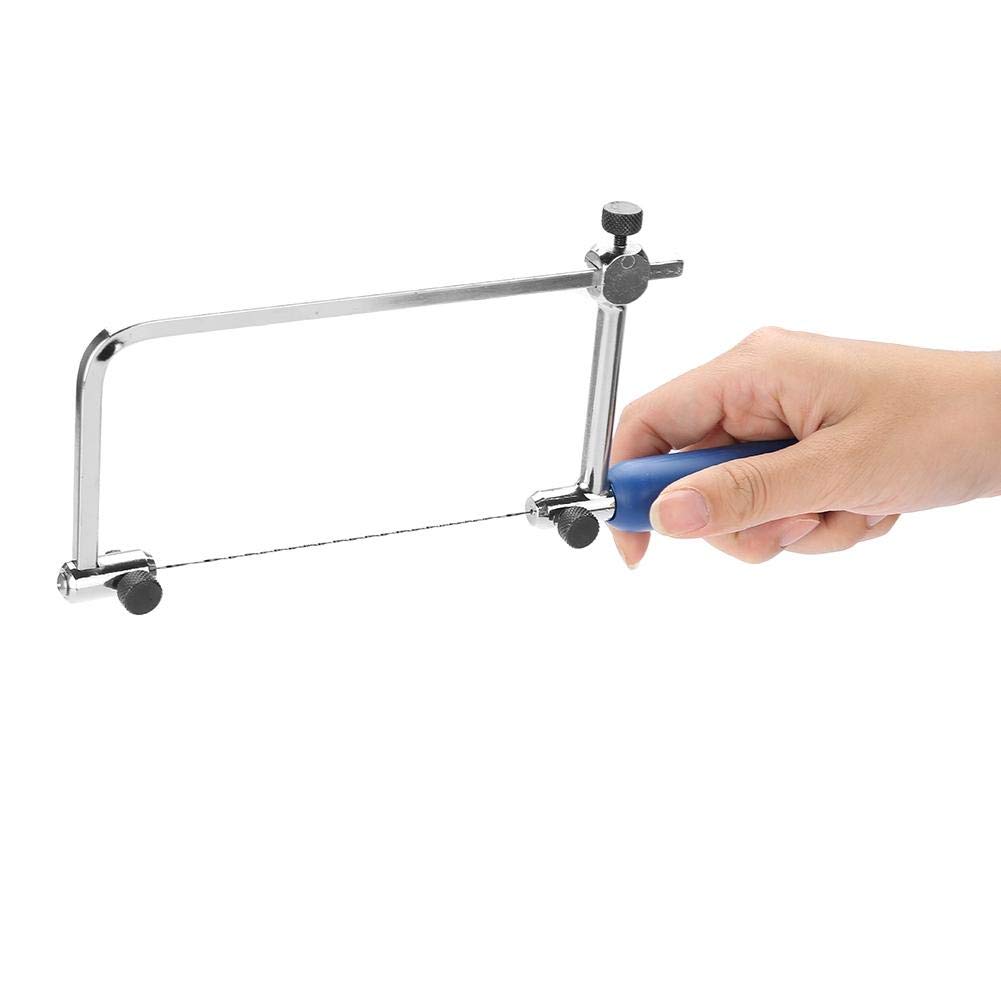Adjustable U-Shaped Jewelry Saw Frame with 6 Spiral Saw Blades - Precision Cutting Tool for Jewelry Making, Metal Crafting & DIY Projects | Perfect for Goldsmiths, Hobbyists & Professional Jewelers