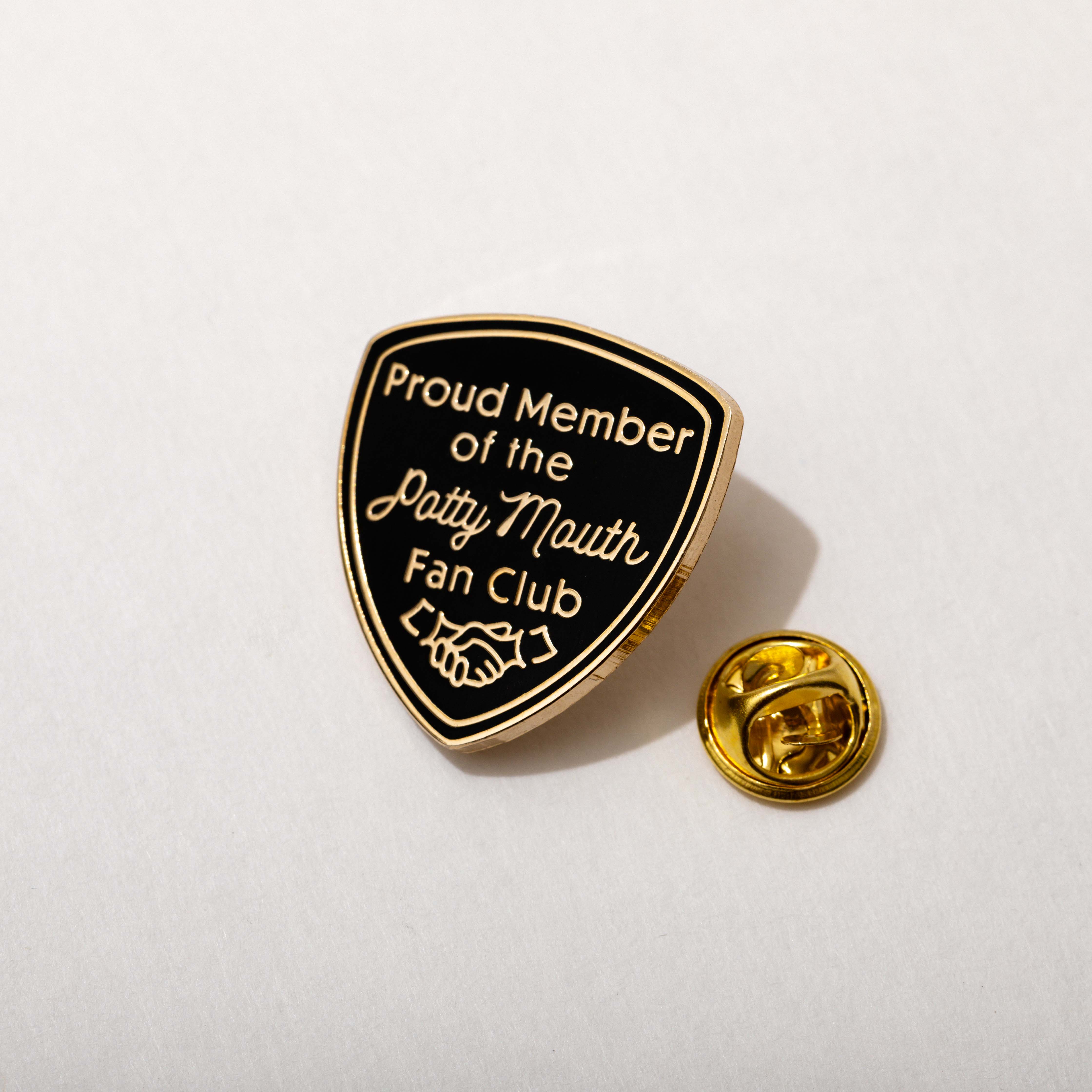 Potty Mouth Fan Club Pin - Funny Enamel Badge for Fans, Collectors & Punk Rock Lovers - Perfect for Jackets, Backpacks & DIY Accessories