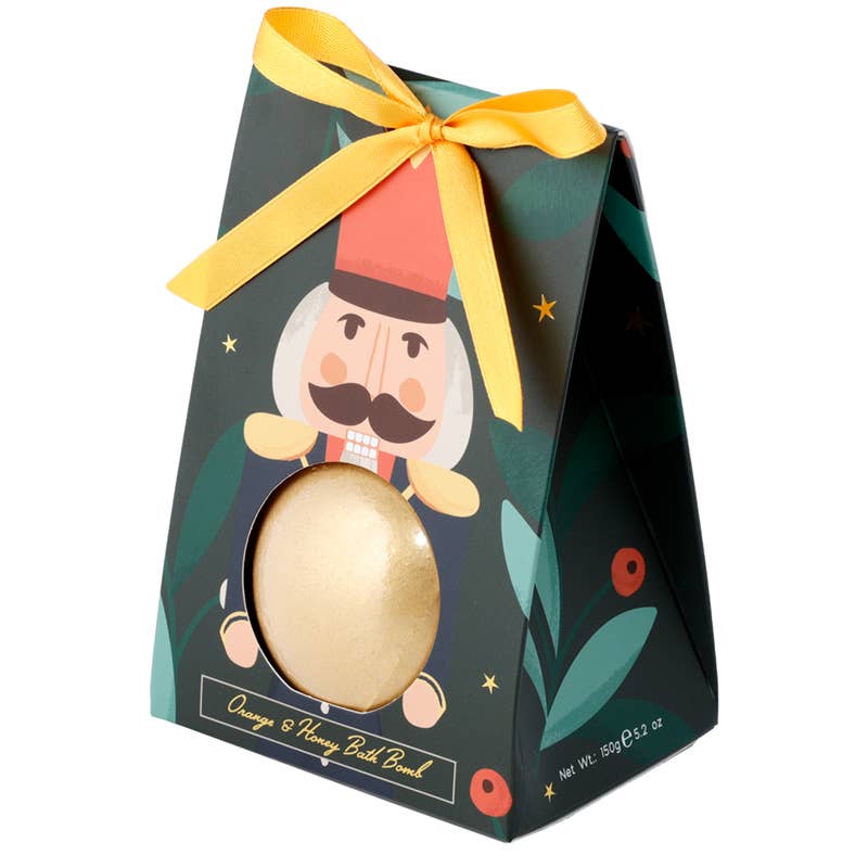 Christmas Nutcracker Bath Bomb Gift Set - Holiday Spa Relaxation for Gifts & Self-Care