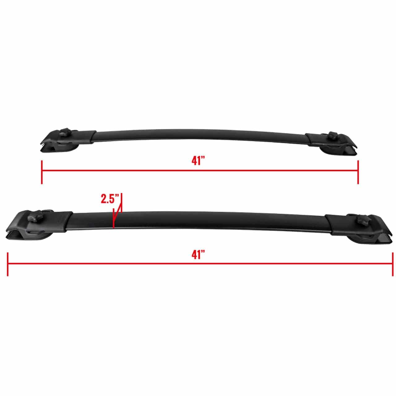 2011-2020 Toyota Sienna Aluminum Roof Rack Cross Bars - Heavy Duty Black Cargo Carrier for SUV Minivan - Perfect for Road Trips, Camping & Outdoor Adventures