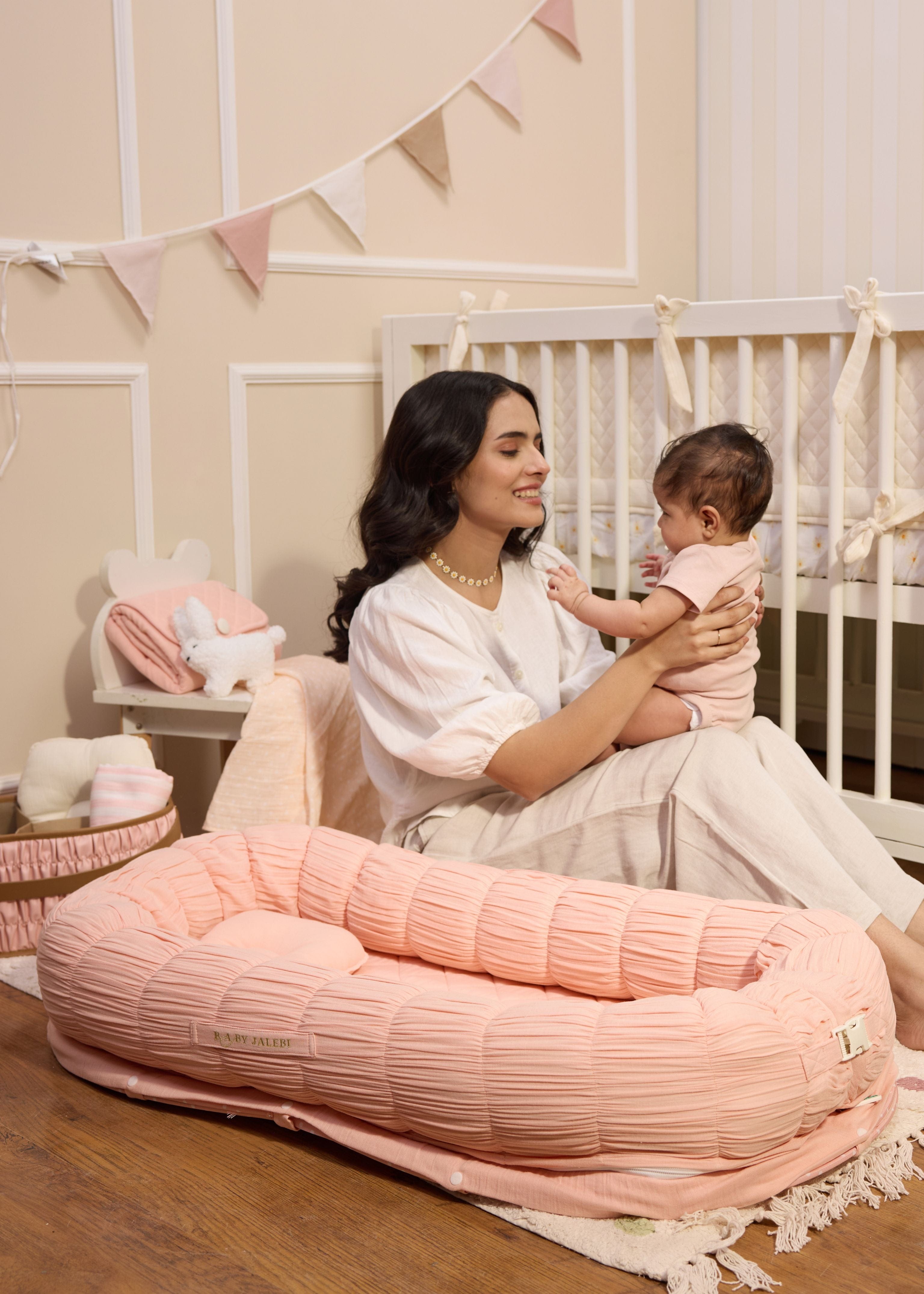 The Sleep Cloud Nest - Ultra Soft Pink Memory Foam Pillow for Side & Back Sleepers - Perfect for Bed, Sofa & Travel Use