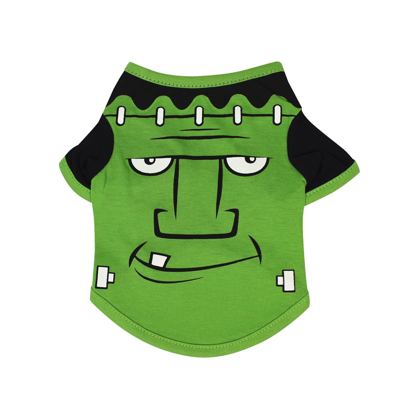 **Cute Printed Cat & Dog Sweatshirt - Little Small Pet Hoodies & T-Shirts - Fashion Puppy Vest for Halloween Costume - Perfect for Pet Parties, Dress-Up & Photo Shoots**