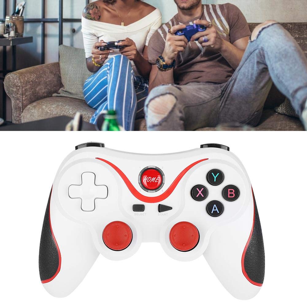 ASHATA Wireless Bluetooth Game Controller - Universal Gaming Joystick for Android, iOS, Windows 7/8/10, PS3, Smartphones & Tablets - Perfect for Mobile Gaming, PC Gaming & Console Gaming