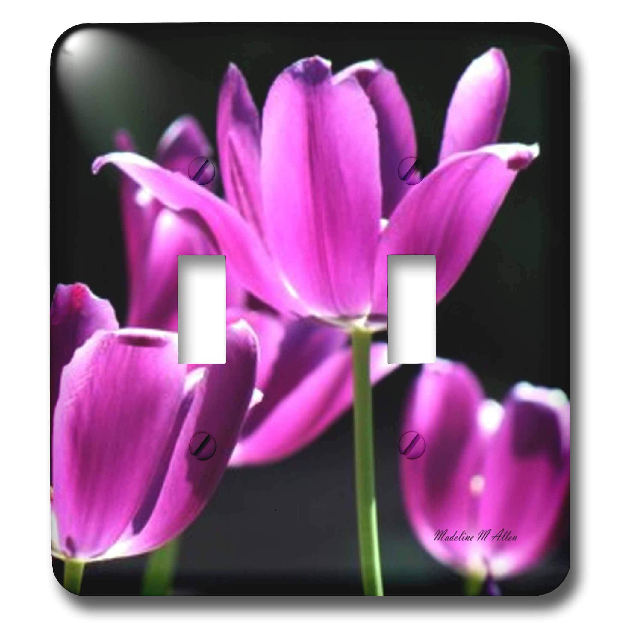 3D Toggle Switch - Sun Kissed Purple Double Rocker Switch for Home & Office Decor - Perfect for Bedroom, Living Room, and DIY Projects