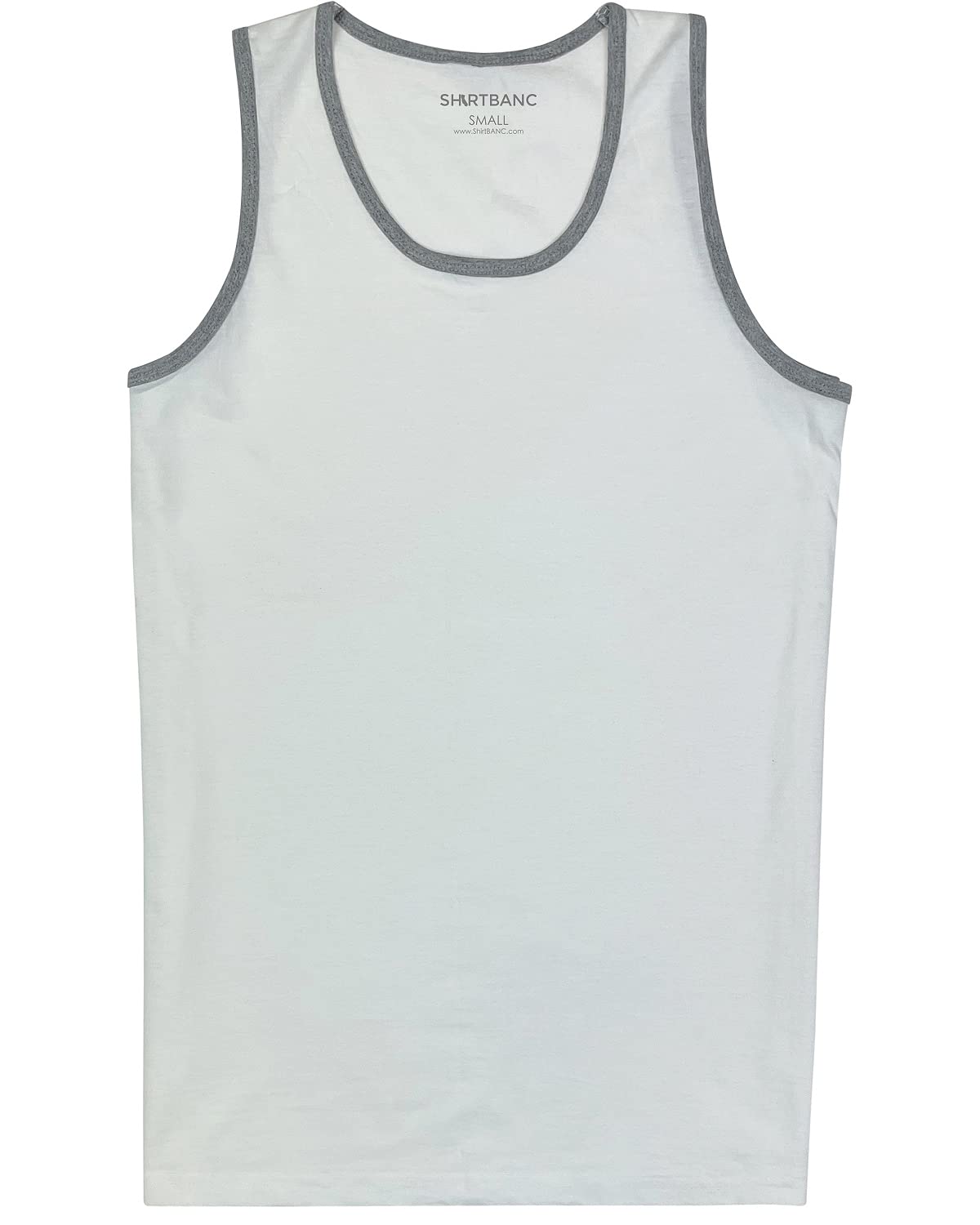 SHIRTBANC Men's Cotton Tank Top - Breathable Workout Shirt for Gym, Running & Beach - Sleeveless Muscle Tee for Summer Outdoor Activities