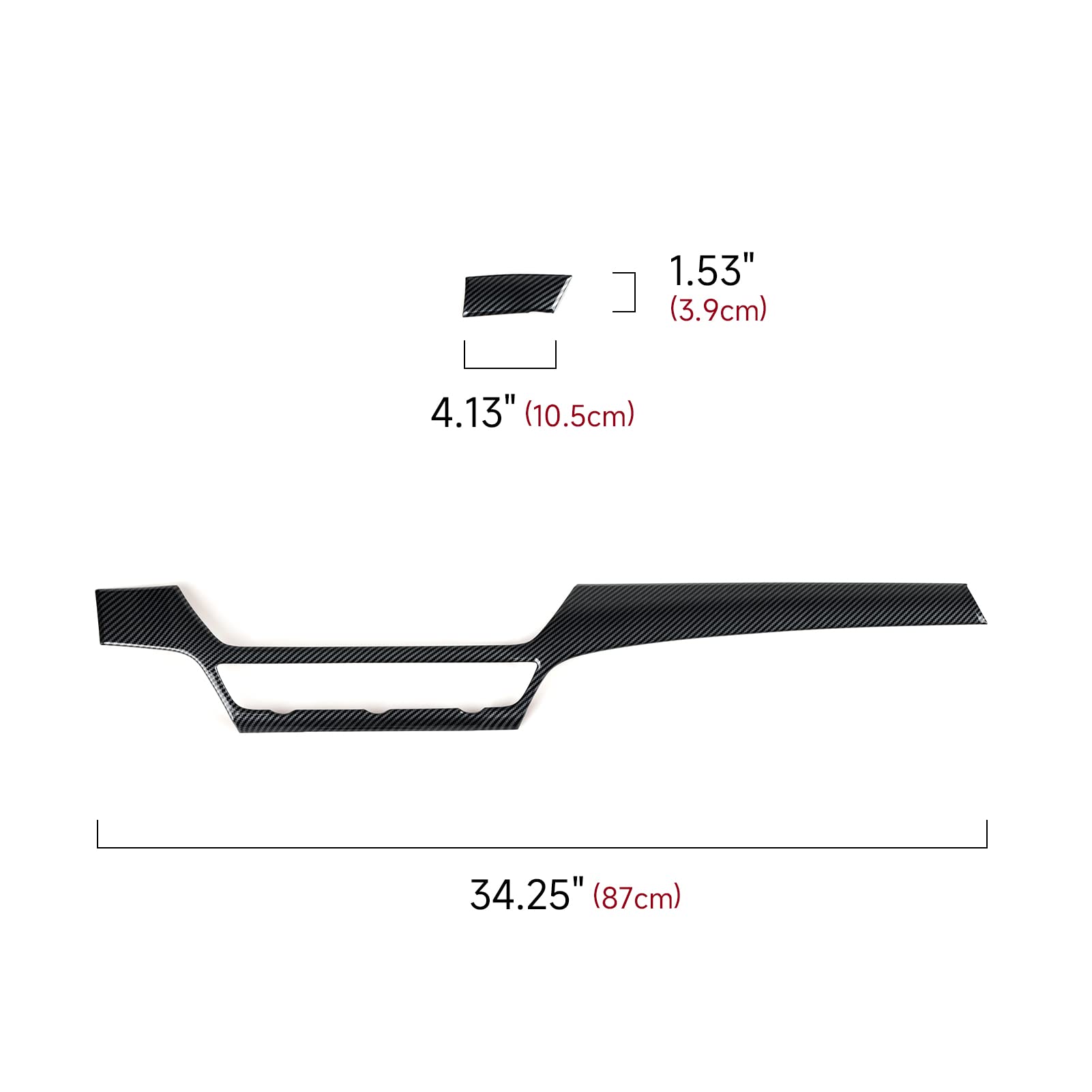 2018-2022 Honda Accord 10th Gen Dashboard Vent Trim Decals - ABS Carbon Fiber A/C Outlet Stickers | Car Interior Upgrade Accessories for Enhanced Style & Protection