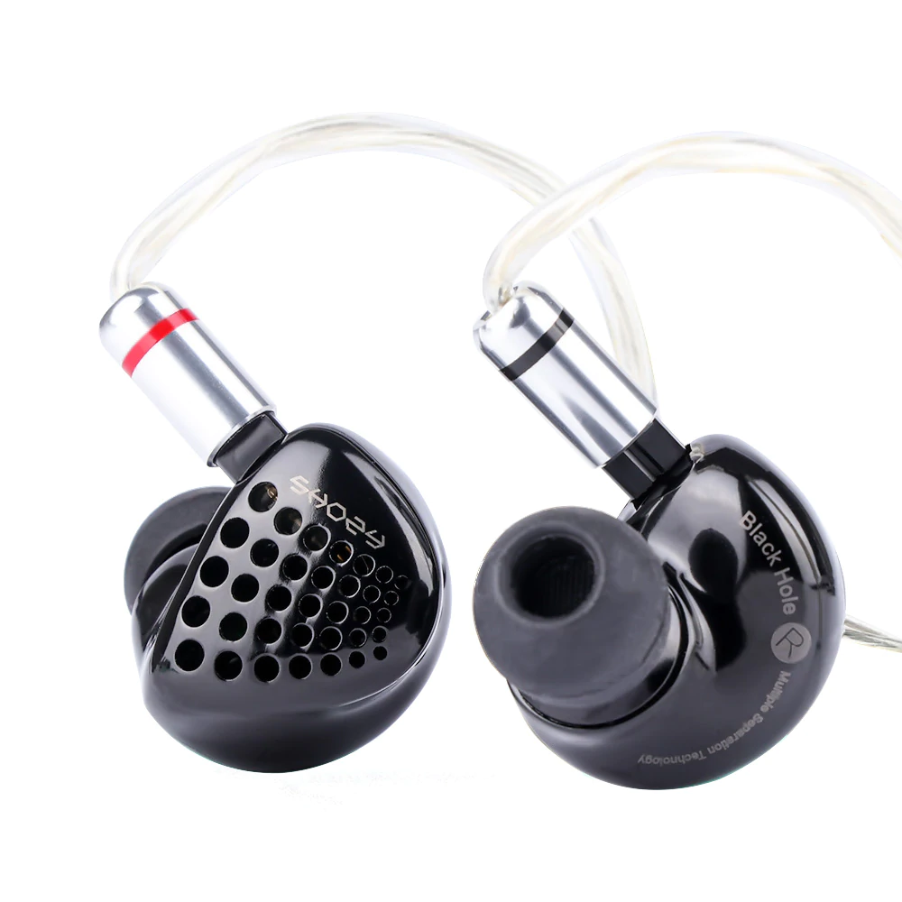 Shozy Black Hole Semi-Open Universal In-Ear Monitor Headphones - High-Fidelity Audio for Musicians, Audiophiles & Gaming - Perfect for Studio Recording, Live Performances & Travel