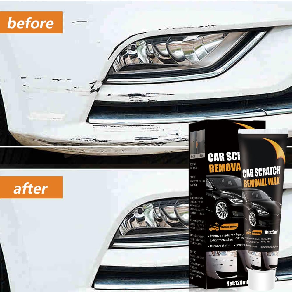 2024 New Car Scratch Repair Wax & Polish Kit - Deep Scratch Remover Paste with Wipe & Sponge for Vehicles | Auto Body Scratch Repair for Cars, Trucks & SUVs | Perfect for DIY Car Care & Minor Scratch Removal