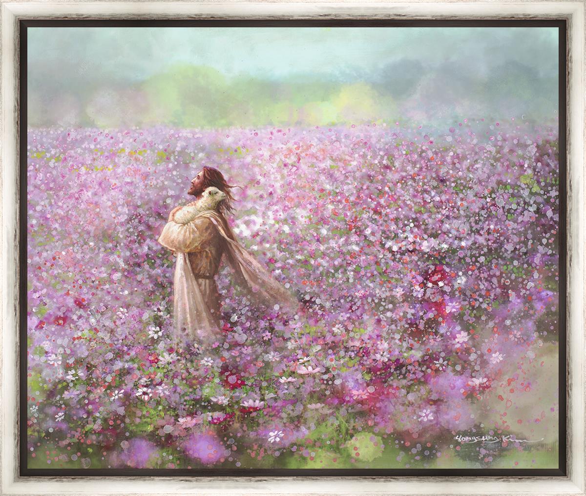 Calming Embrace Large Wall Art - Modern Abstract Canvas Painting for Living Room, Bedroom & Office Decor - Perfect for Home, Office & Meditation Spaces