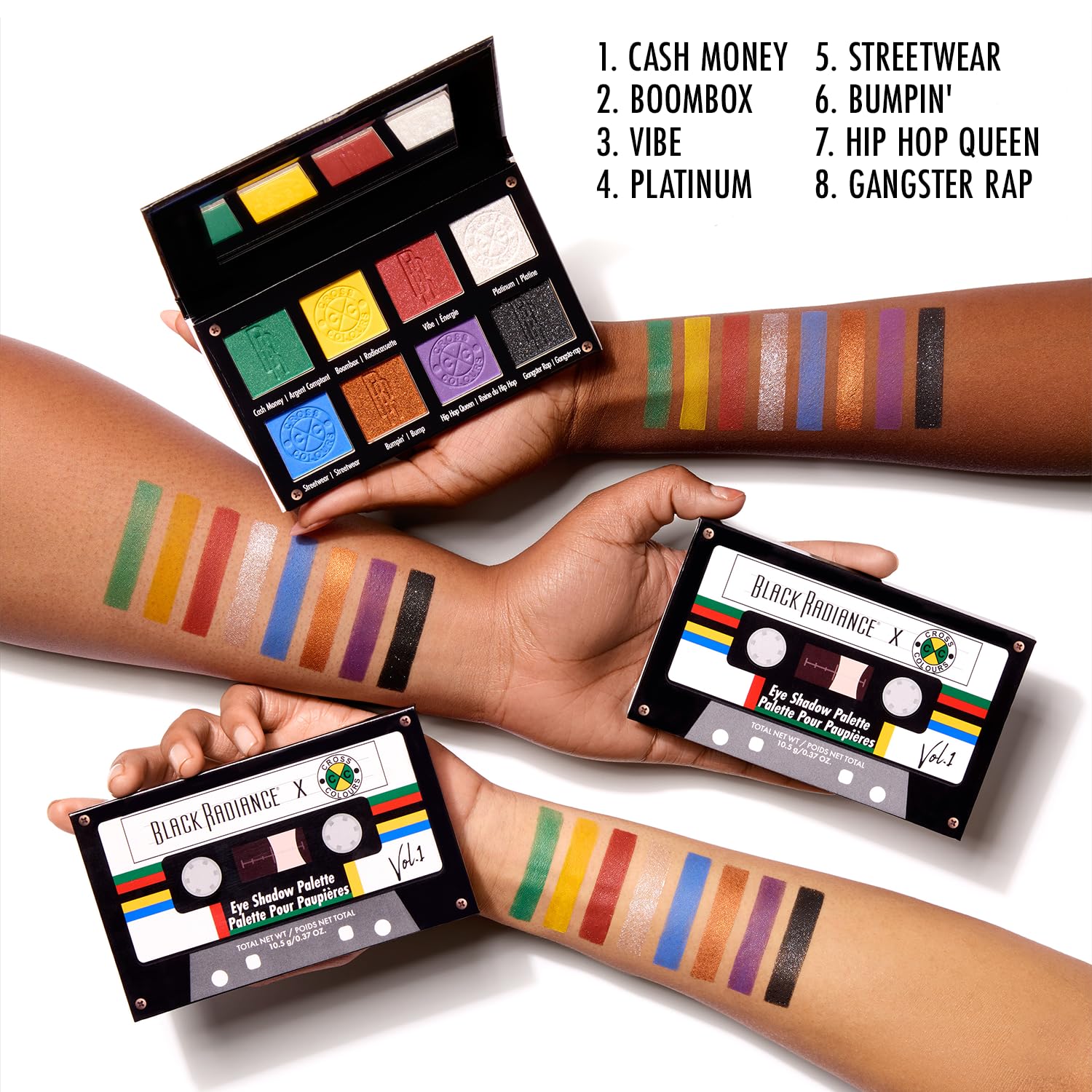 Black Radiance Cross Colours 10-Piece Makeup Set - Perfect Gift for Women, Collectible Beauty Kit for Everyday Glam & Special Occasions