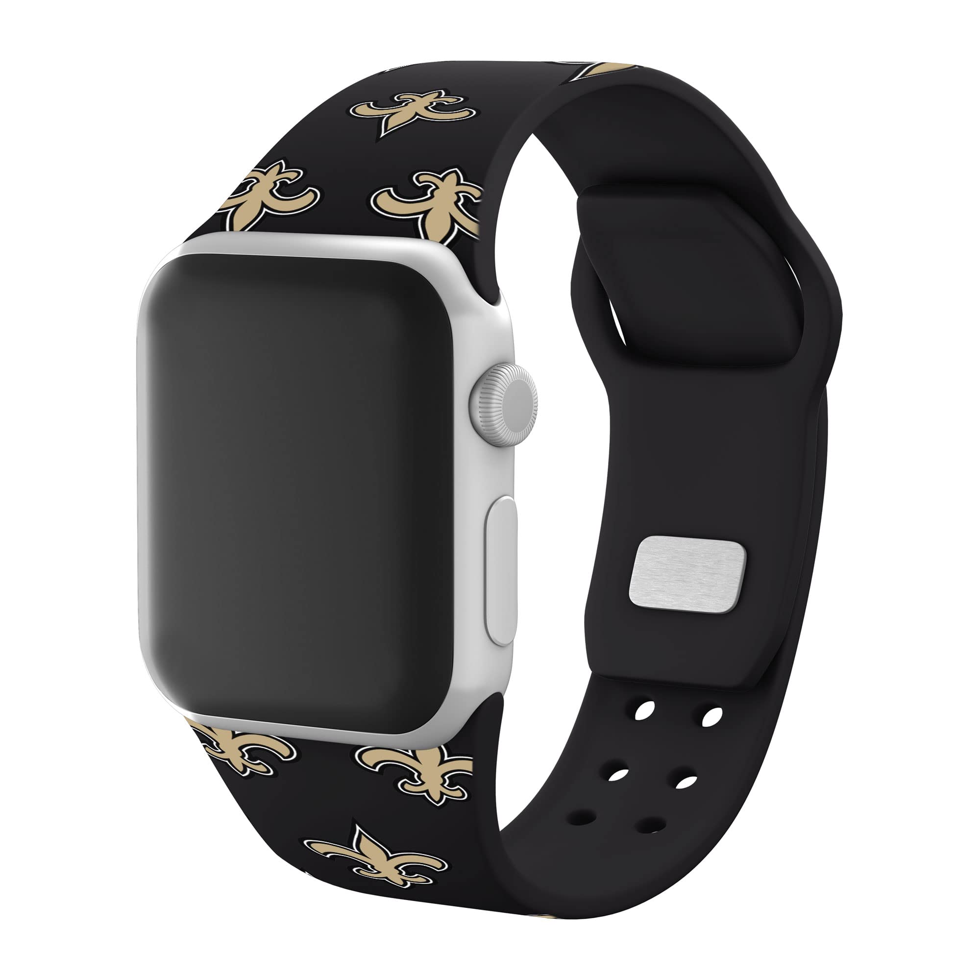 New Orleans Saints Apple Watch Band - HD Game Time Sports Strap Compatible with All Apple Watch Models - Perfect for NFL Fans & Game Day Accessories
