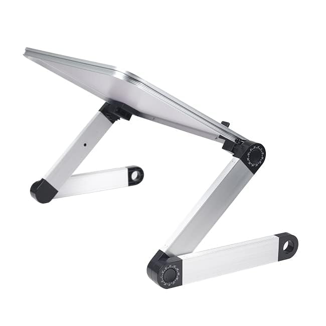 Adjustable Laptop Stand for Desk - Portable Ergonomic Computer Riser for MacBook, iPad, Chromebook - Perfect for Home Office, Gaming & Bed Use