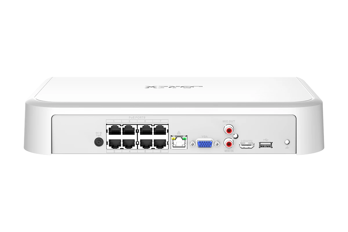 Lorex 4K Ultra HD 16-Channel (8 Wired + 8 Wireless) 2TB NVR Security System with 4 Smart IP Lighting Cameras - Home & Business Surveillance Solution for Indoor/Outdoor Protection