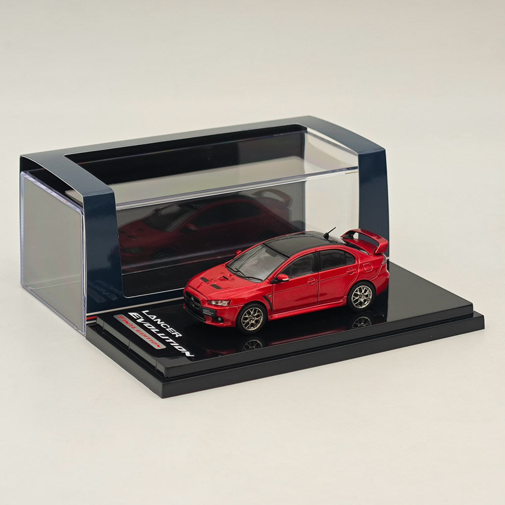 1/64 Scale Mitsubishi Lancer Evolution X Final Edition Red Diecast Model Car - Hobby Japan HJ642053CR - Perfect for Collectors, Display & Racing Enthusiasts