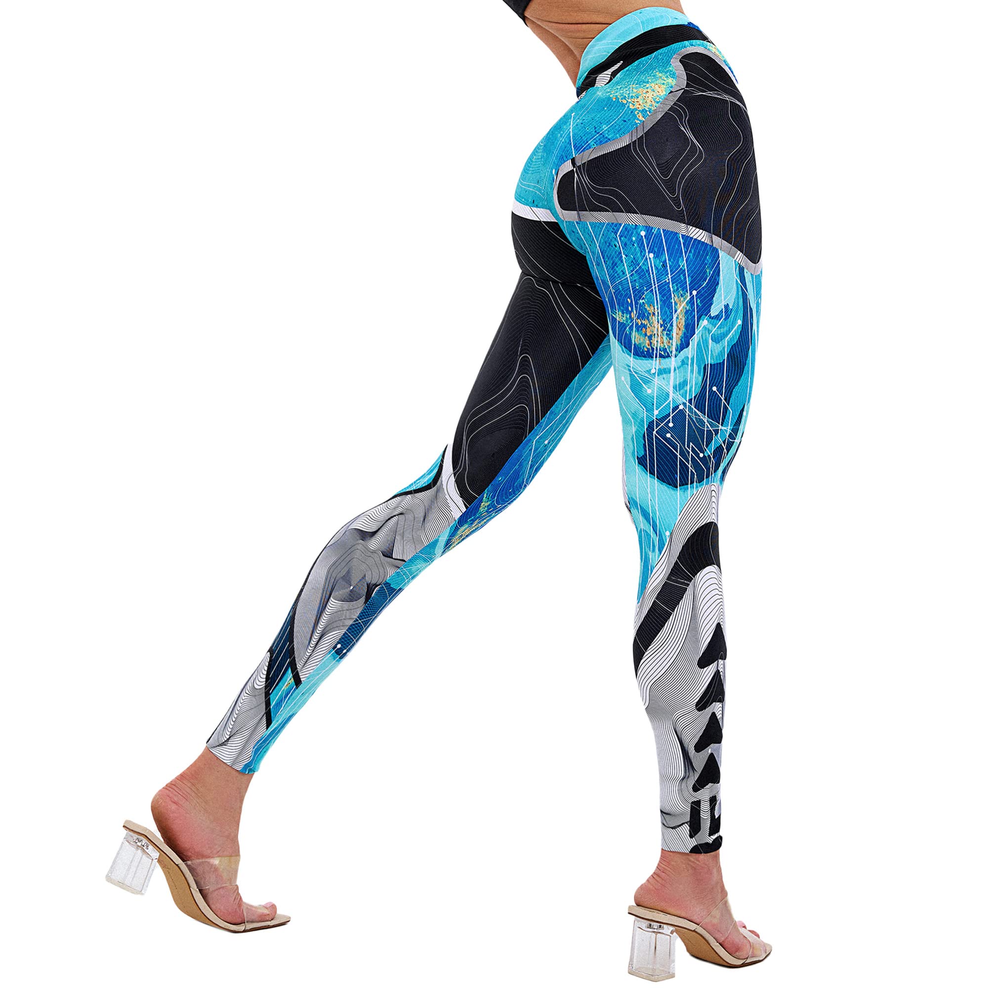 Premium Women's High-Waisted Butt Lifting Leggings - Comfortable Yoga Pants for Workout, Running & Gym - Seamless Tummy Control Fitness Leggings with Unique Design - Perfect for Yoga, Pilates & Lounge Wear