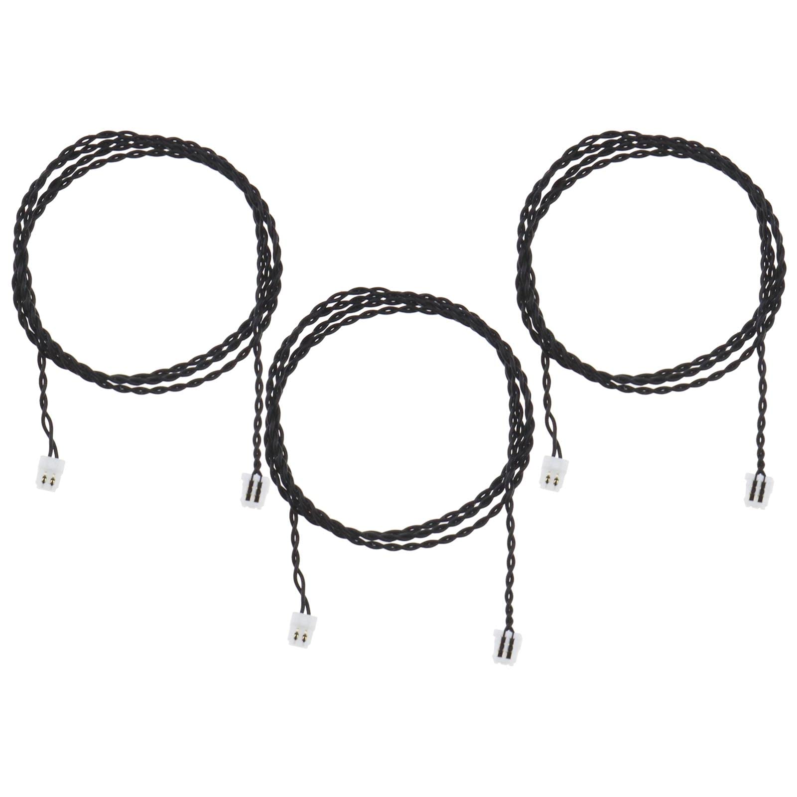 Lego-Compatible 3Pcs Power Function Extension Cables - 30cm/11.8inch Building Block Connector Wires for MOC Robotics, Train Sets & DIY Creations - Compatible with All Major Building Brick Brands