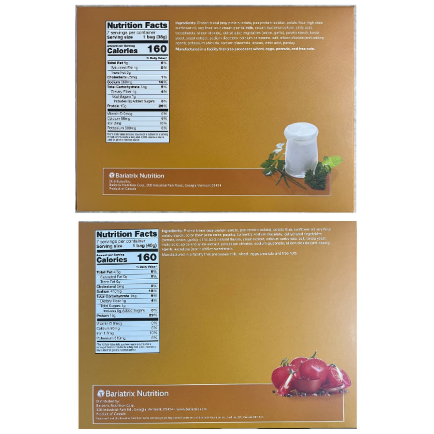 High Protein Sour Cream & Herb + Tangy Tomato Snacks 2-Pack | 15g Protein, Low Calorie, Low Sugar, Low Fat | Ideal Protein Compatible | Perfect for Keto Diet, Weight Loss & On-the-Go Snacking