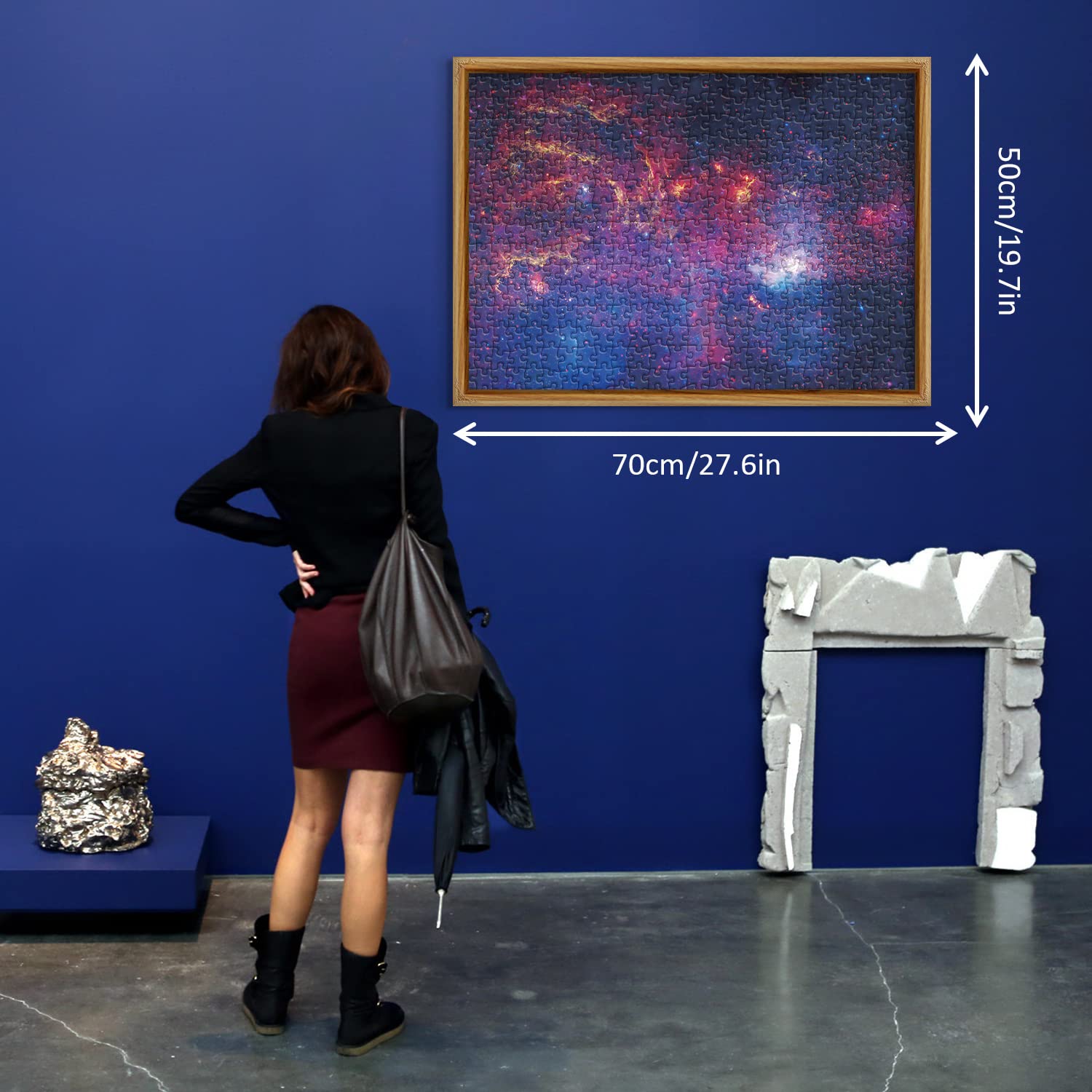 1000 Piece Space Puzzle for Adults - Galaxy Solar System Jigsaw with Hubble Galactic Center, Planets & Nebula - Challenging Astronomy Puzzle for Home Decor, Gifts & Relaxation