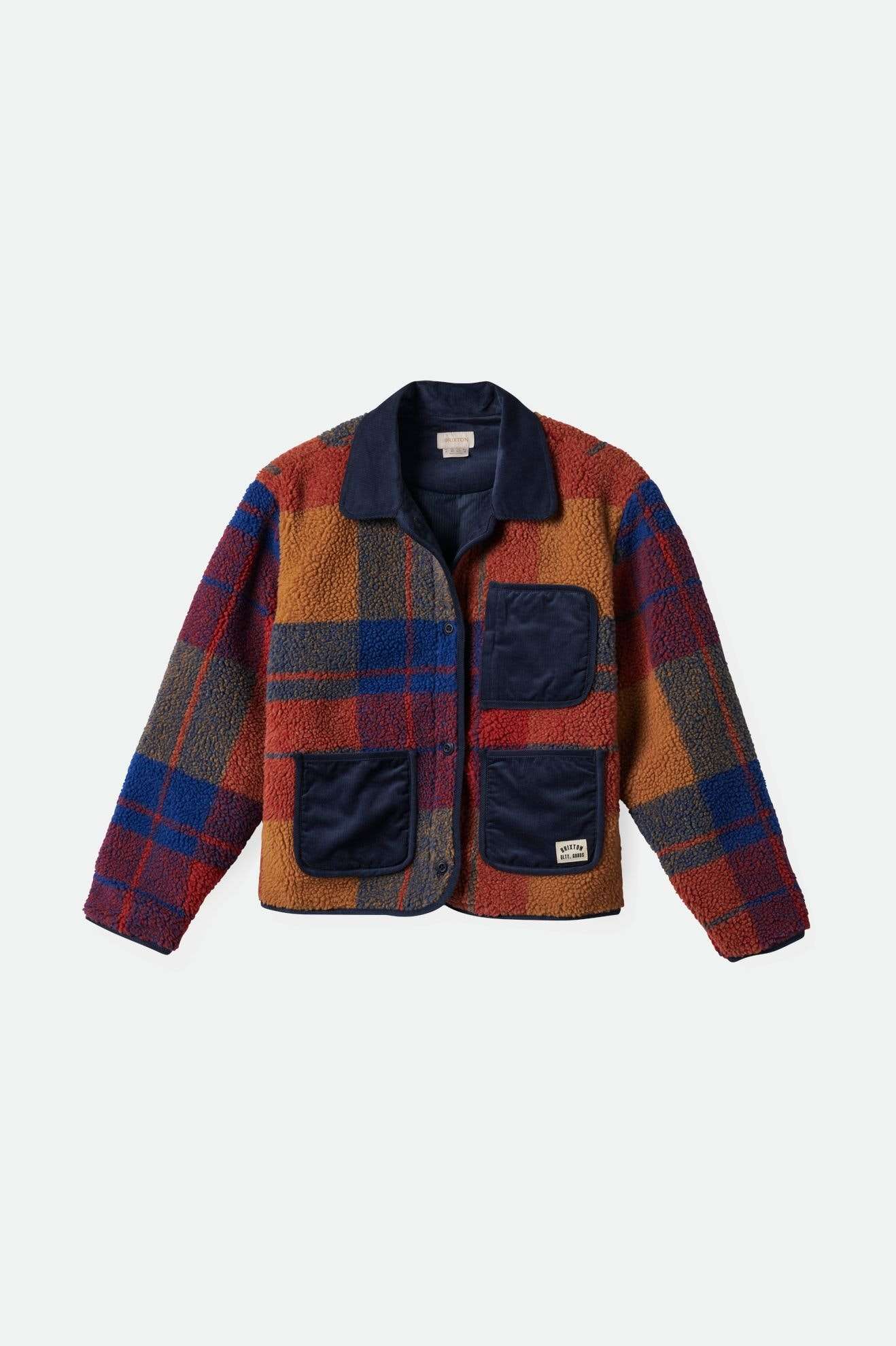 Delilah Sherpa Jacket - Cozy Fleece-Lined Plaid Outerwear for Women | Winter Warmth & Casual Style | Perfect for Outdoor Adventures & Everyday Wear