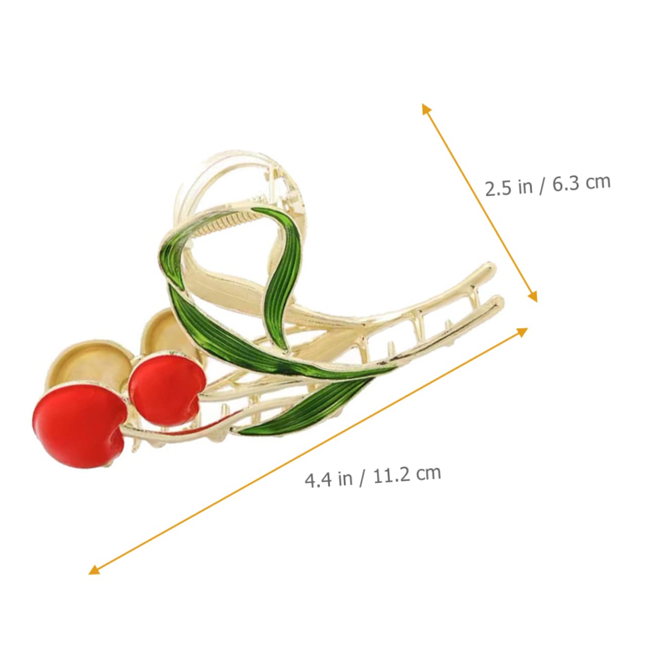 BIUDECO 2pcs Floral Leaf Hair Clips - Alloy Grip Hair Barrettes for Thick Hair, Cherry Blossom Hair Claws for Women & Girls (Perfect for Weddings, Parties & Daily Styling)