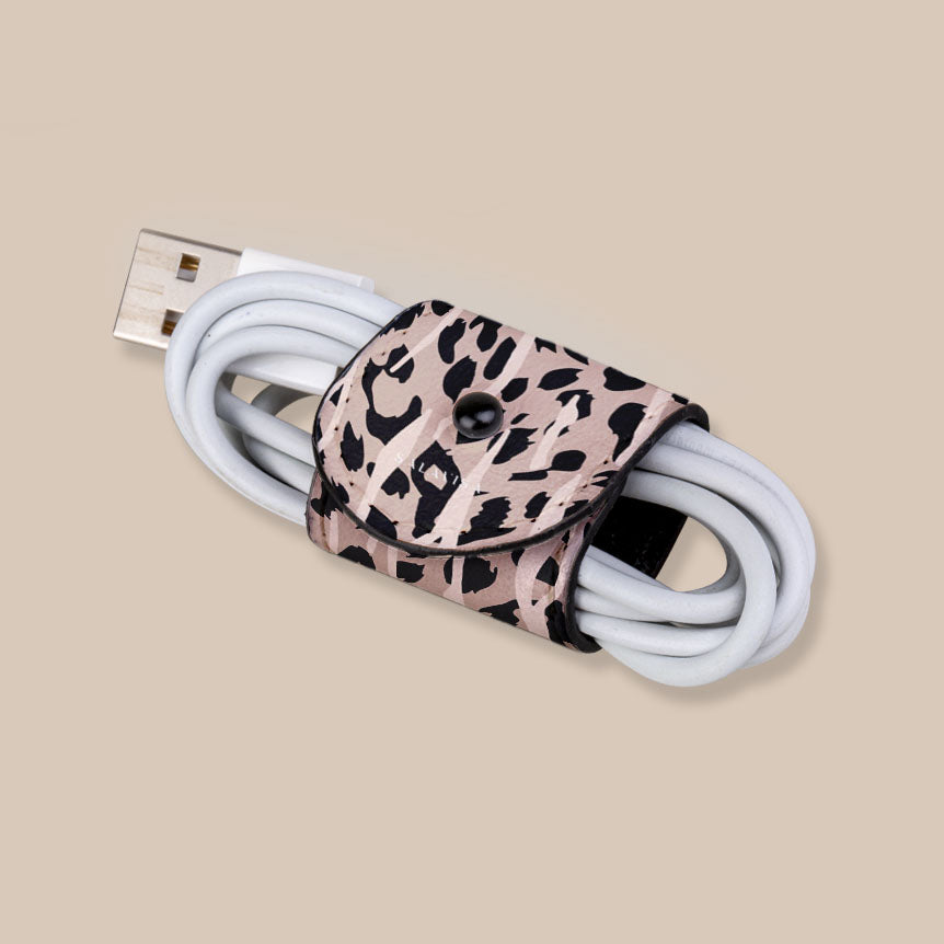 Eco-Friendly Leopard Print Cord Wrap - Perfect for DIY Crafts, Gift Wrapping & Home Decor | Sustainable Fashion Accessory